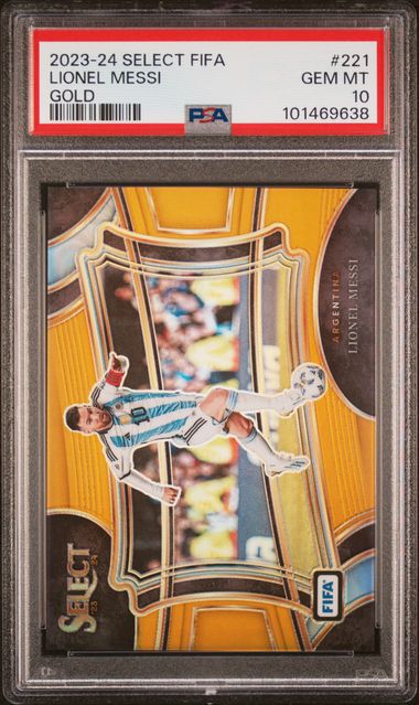 2023 Panini Select Fifa Field Level Gold Lionel Messi #221 /10