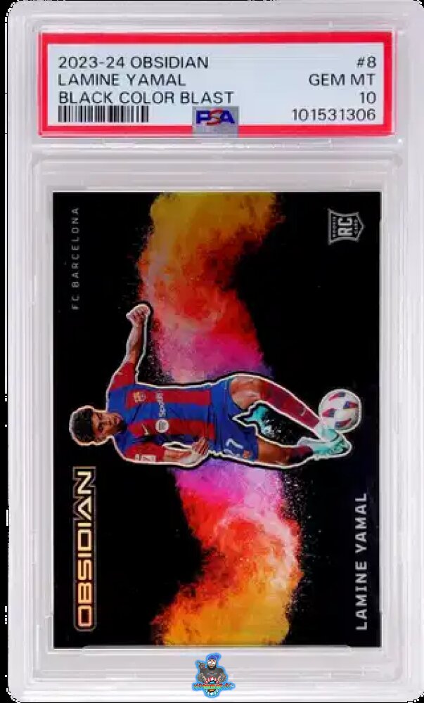 2023 Panini Obsidian Rookie Black Color Blast Lamine Yamal #8