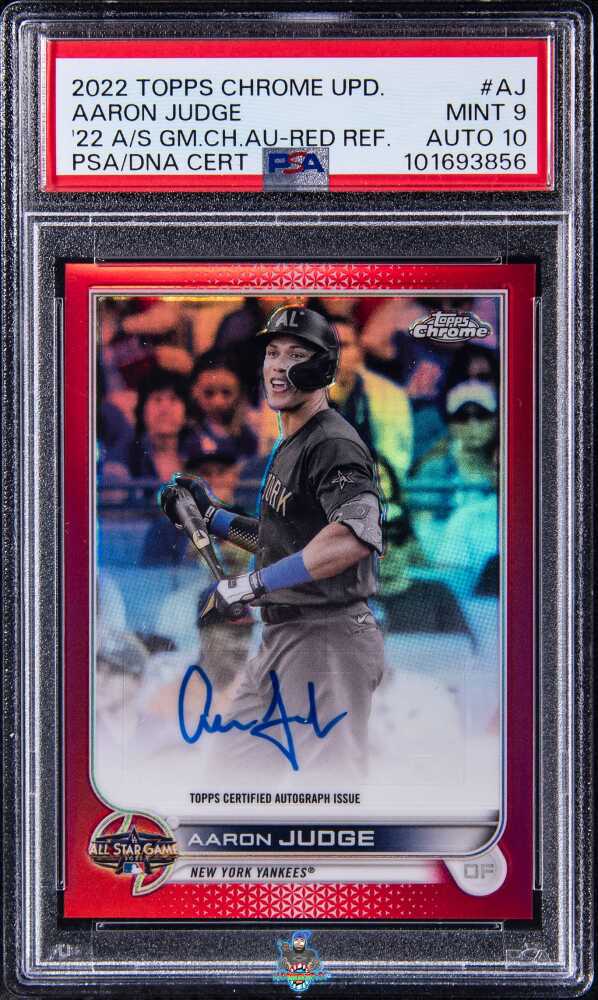 2022 Topps Chrome Update '22 All Star Game Autograph Red Refractor Aaron Judge #ASGAAJ /5