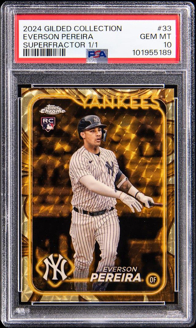 2024 Topps Chrome Gilded Collection Superfractors Everson Pereira #33 /1