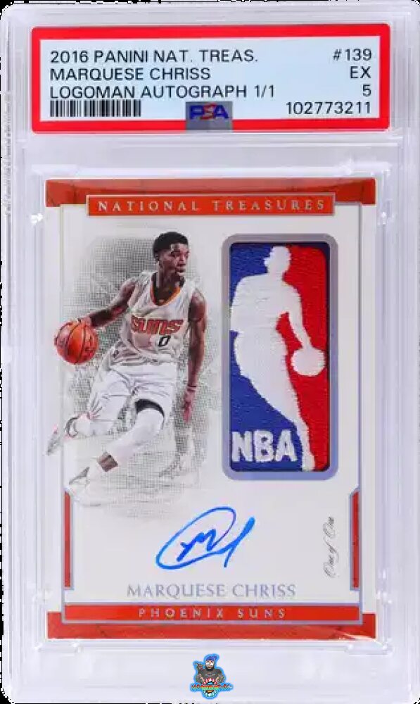 2016 National Treasures Rookie Autograph Logoman Marquese Chriss #139 /1