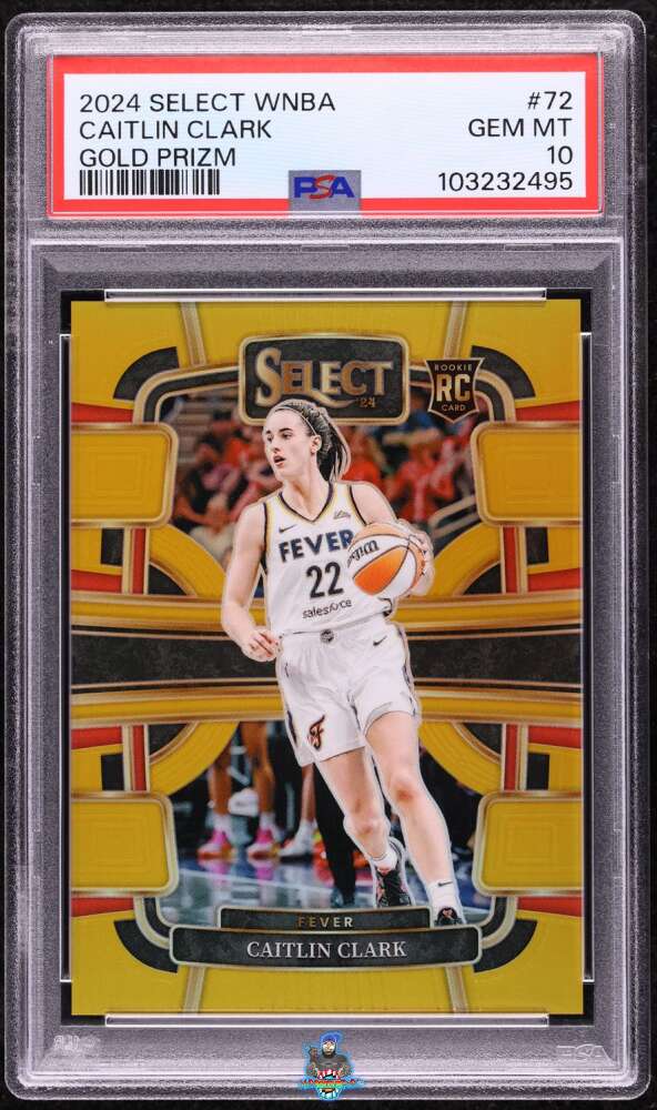 2024 Panini Select WNBA Gold Prizm Caitlin Clark #72