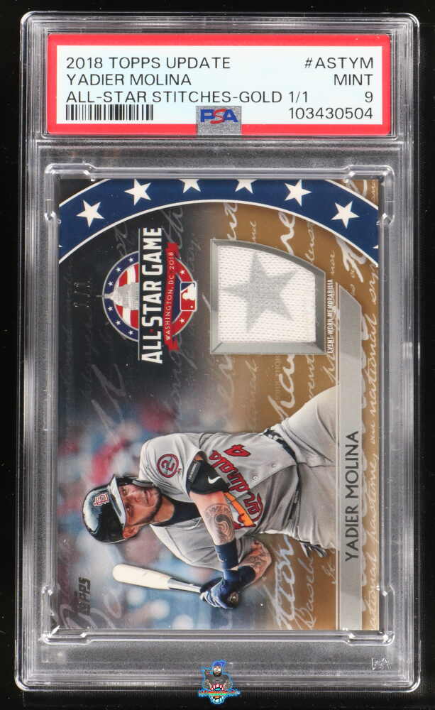 2018 Topps Update All Star Stitches Gold Yadier Molina #ASTYM /1