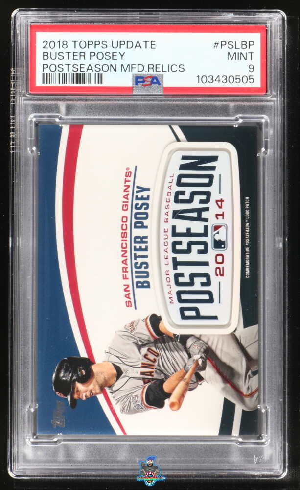 2018 Topps Update Postseason Manufactured Logo Patch Buster Posey #PSLBP
