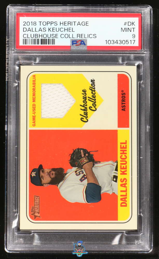 2018 Topps Heritage Clubhouse Collection Relic Dallas Keuchel #CCRDK