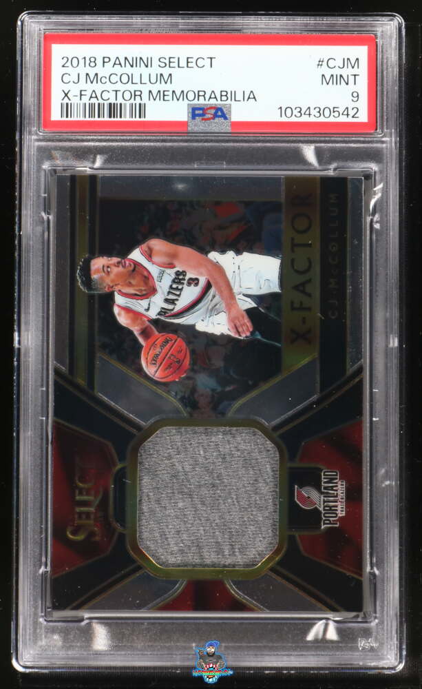 2018 Panini Select X Factor Memorabilia CJ Mccollum #10