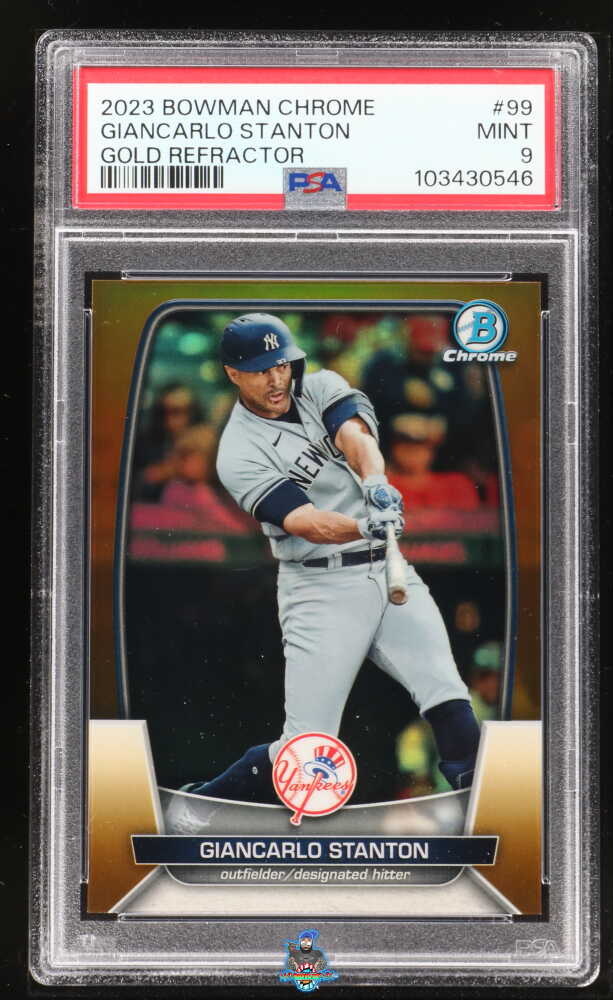 2023 Bowman Chrome Gold Refractor Giancarlo Stanton #99 /50