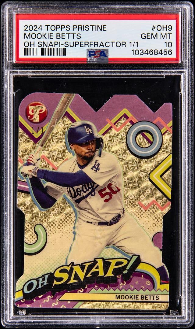 2024 Topps Pristine Oh Snap Superfractors Mookie Betts #OH9 /1