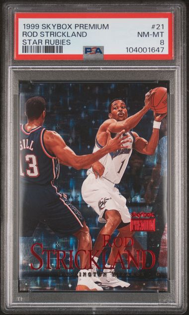 1999 Skybox Premium Star Rubies Rod Strickland #21 /45