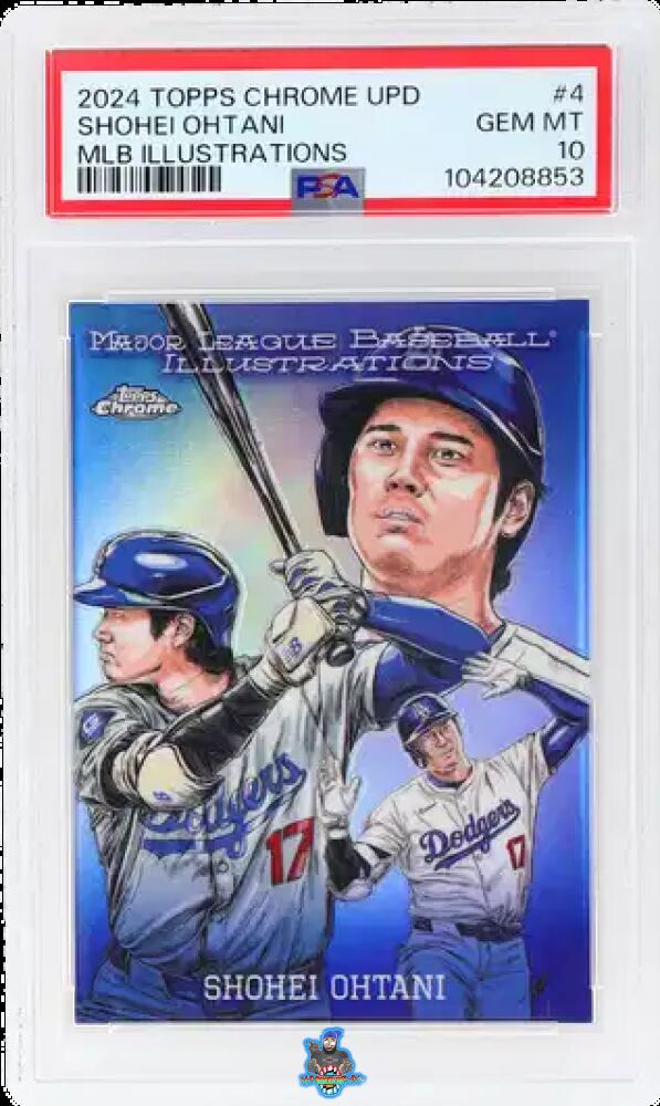 2024 Topps Chrome Update MLB Illustrations Shohei Ohtani #MLBI-4