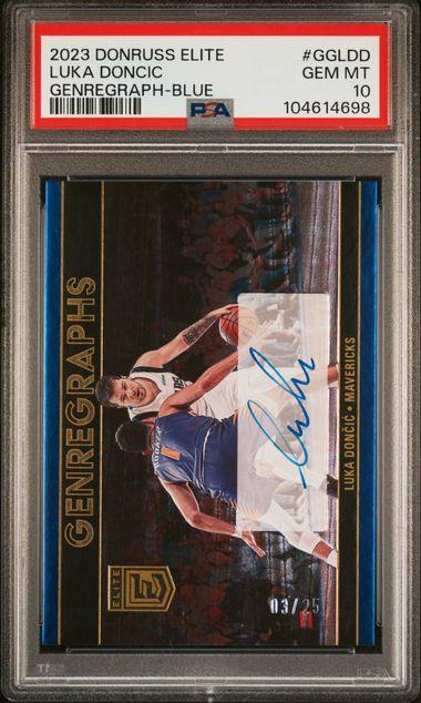 2023 Donruss Elite Genregraph Blue Luka Doncic #GGLDD /25
