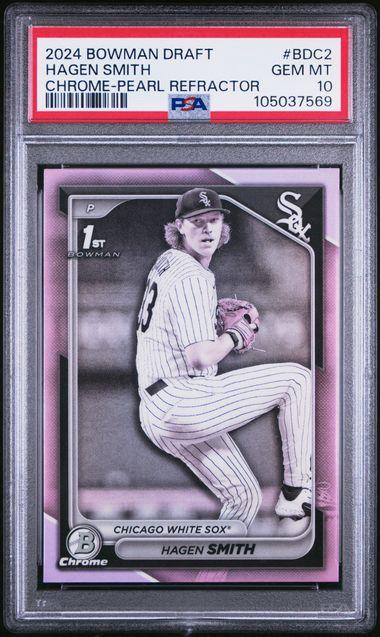 2024 Bowman Draft Hagen Smith Chrome-Pearl Refractor