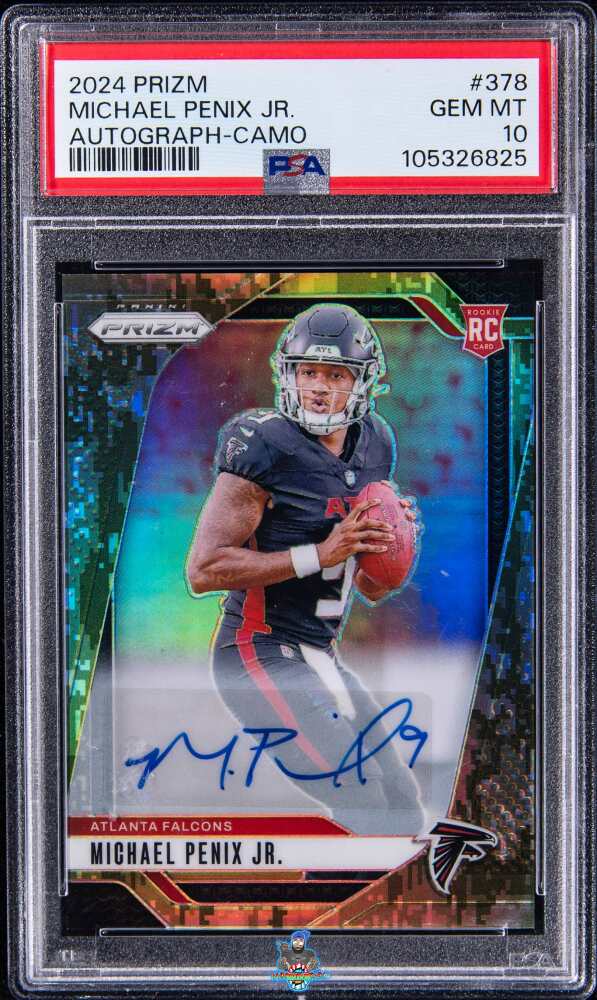 2024 Panini Prizm Autograph-Camo Michael Penix Jr. #378
