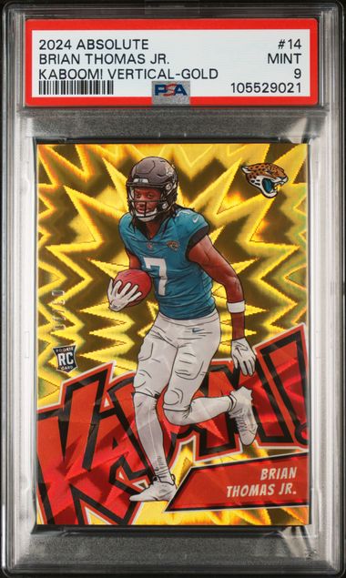 2024 Panini Absolute Kaboom! Vertical Gold Brian Thomas Jr. #14 /10