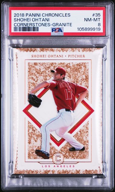 2018 Panini Chronicles Cornerstones Granite Shohei Ohtani #35