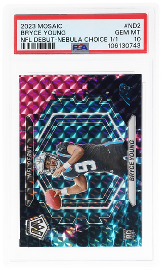2023 Panini Mosaic NFL Debut Nebula Choice Bryce Young #ND-2 /1
