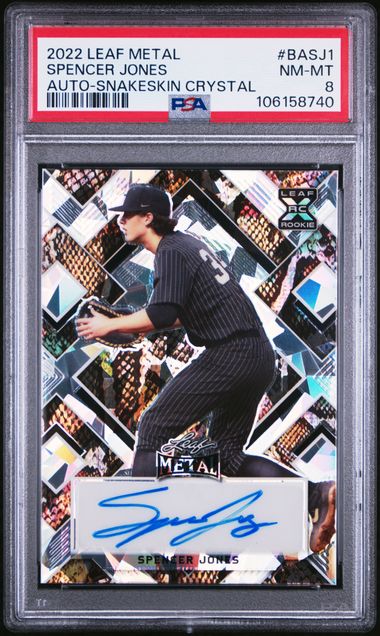 2022 Leaf Metal Autograph Snakeskin Crystal Spencer Jones #BASJ1 /3