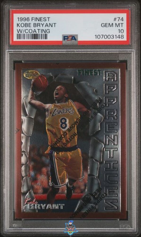 1996 Topps Finest Apprentices Bronze With Coating Kobe Bryant #74