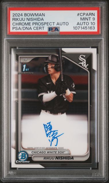 2024 Bowman Chrome Prospect Autograph Rikuu Nishida #CPARN