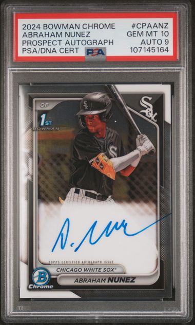 2024 Bowman Chrome Prospect Autograph Abraham Nunez #CPAANZ