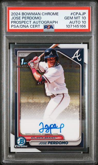 2024 Bowman Chrome Prospect Autograph Jose Perdomo #CPAJP