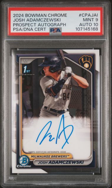 2024 Bowman Chrome Prospect Autographs Prospect Autograph Josh Adamczewski #CPAJAI