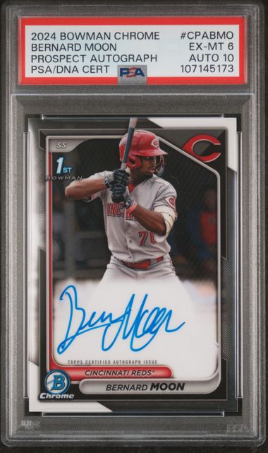 2024 Bowman Chrome Prospect Autograph Bernard Moon #CPABMO