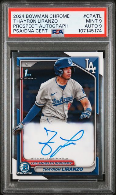 2024 Bowman Chrome Prospect Autograph Thayron Liranzo #CPATL