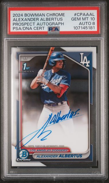 2024 Bowman Chrome Prospect Autographs Prospect Autograph Alexander Albertus #CPAAAL