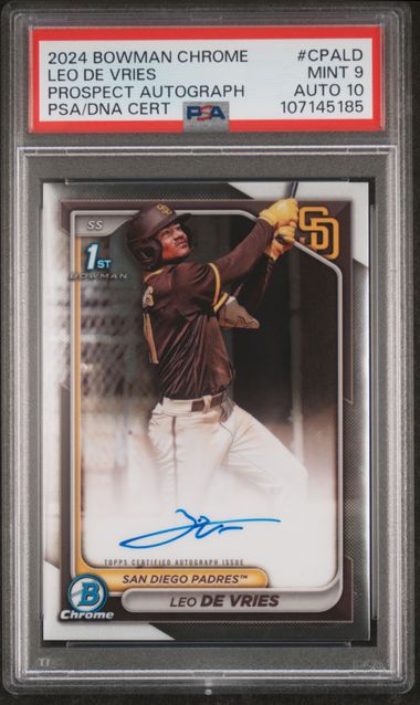 2024 Bowman Chrome Prospect Autograph Leo De Vries #CPA-LD