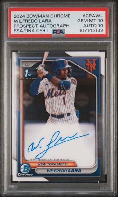 2024 Bowman Chrome Prospect Autographs Prospect Autograph Wilfredo Lara #CPAWL