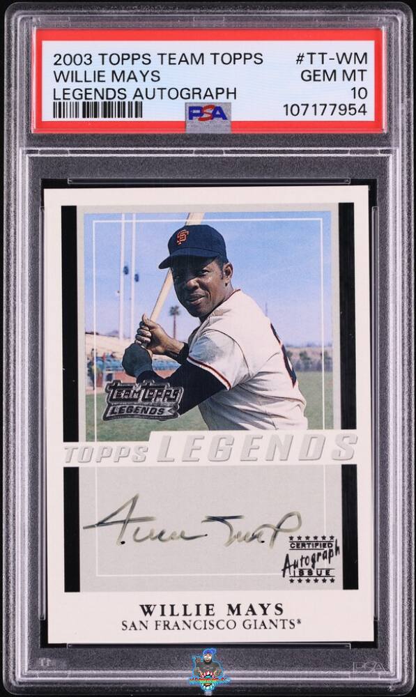 2003 Topps Team Legends Autograph Willie Mays #TT-WM