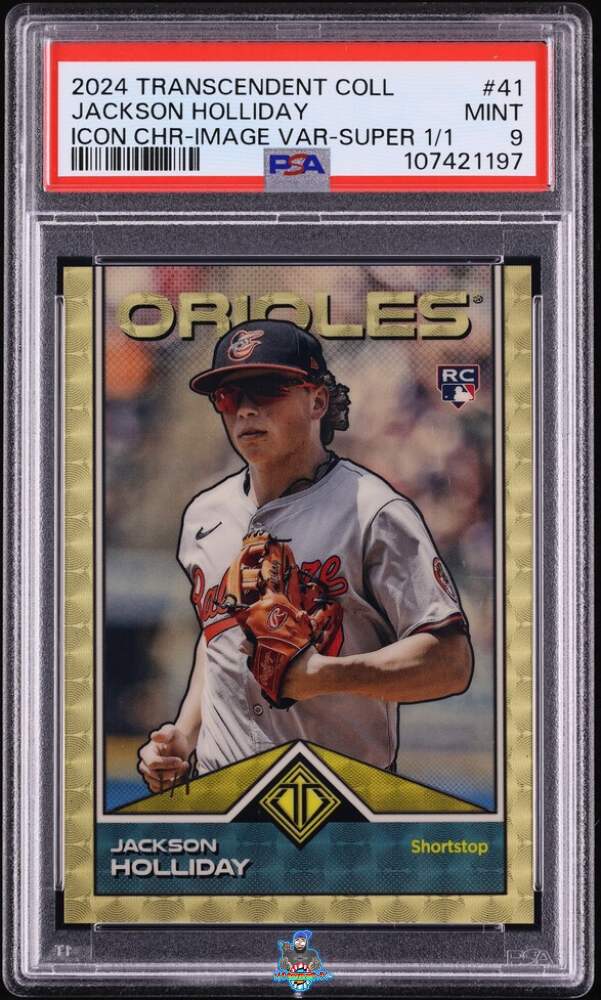 2024 Topps Transcendent Collection Transcendent Icons Chrome Image Variation-Superfractor 1/1 Jackson Holliday #41