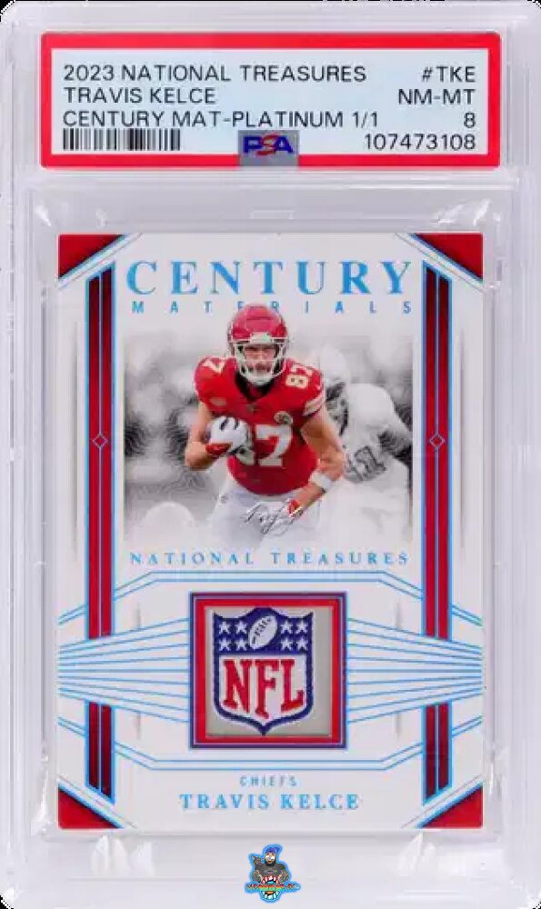 2023 National Treasures Century Material Platinum Travis Kelce #CENTKE /1