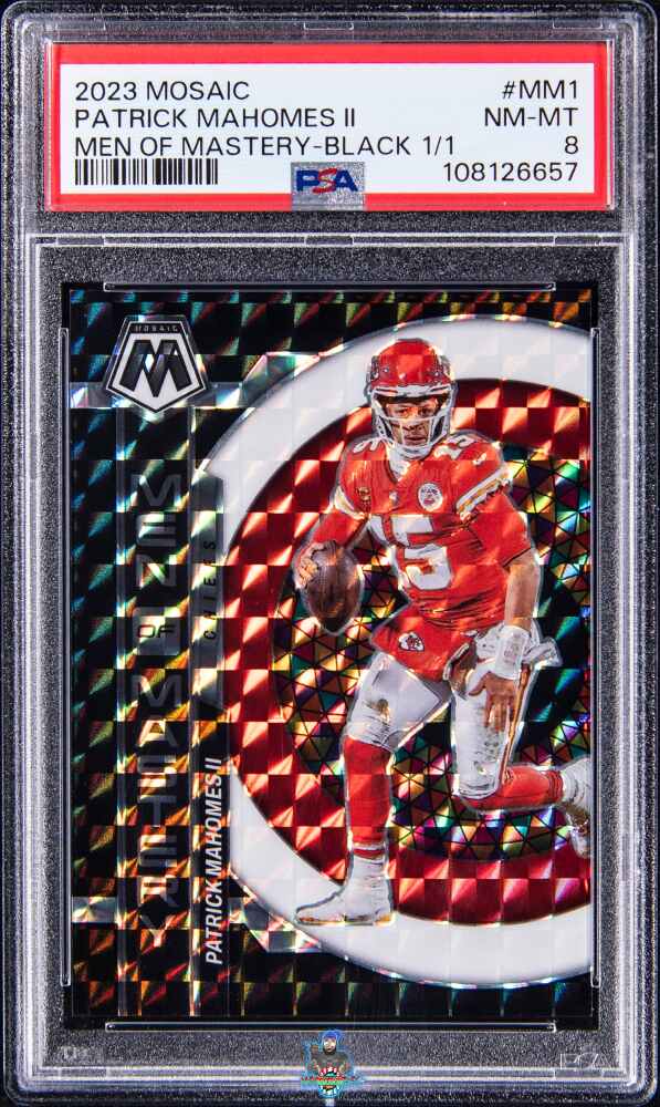 2023 Panini Mosaic Men of Mastery Black 1/1 Patrick Mahomes II #MM1