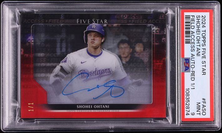 2024 Topps Five Star Five Star Field Access Autograph Red Shohei Ohtani #FASO /1