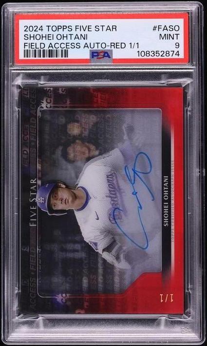 2024 Topps Five Star Five Star Field Access Autograph Red Shohei Ohtani #FASO /1