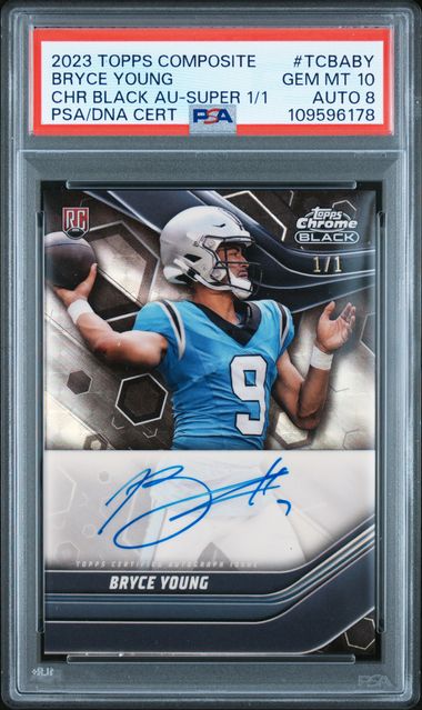 2023 Topps Composite Chrome Black Autograph Superfractor Bryce Young #TCBABY /1