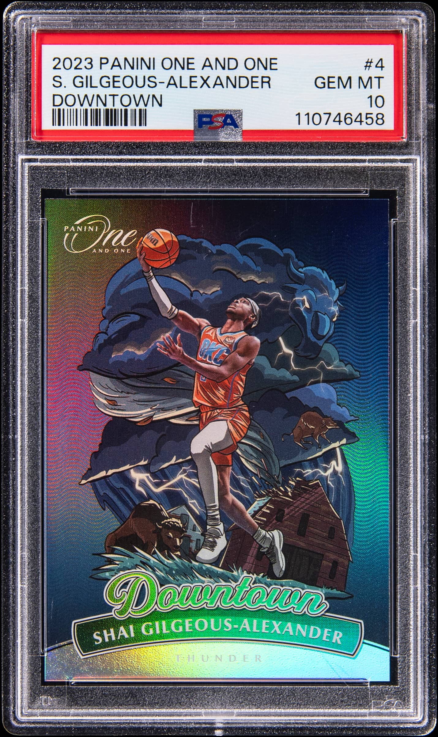 2023 Panini One and One Downtown Shai Gilgeous-Alexander #4