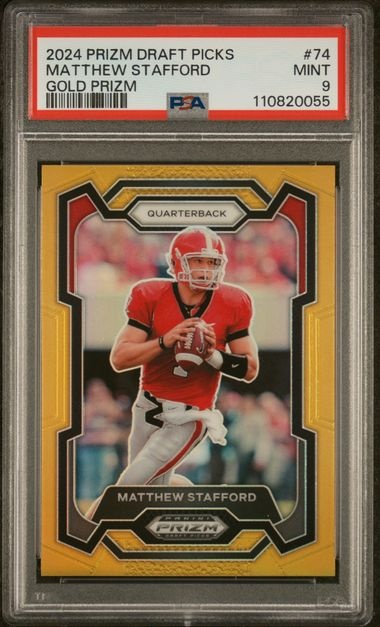 2024 Prizm Draft Picks Prizms Gold Matthew Stafford #74 /10