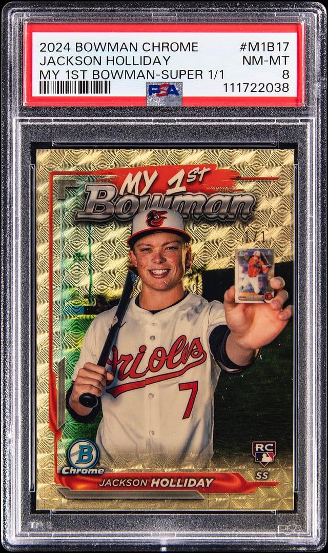 2024 Bowman Chrome My 1st Bowman Superfractor 1/1 Jackson Holliday #M1B17
