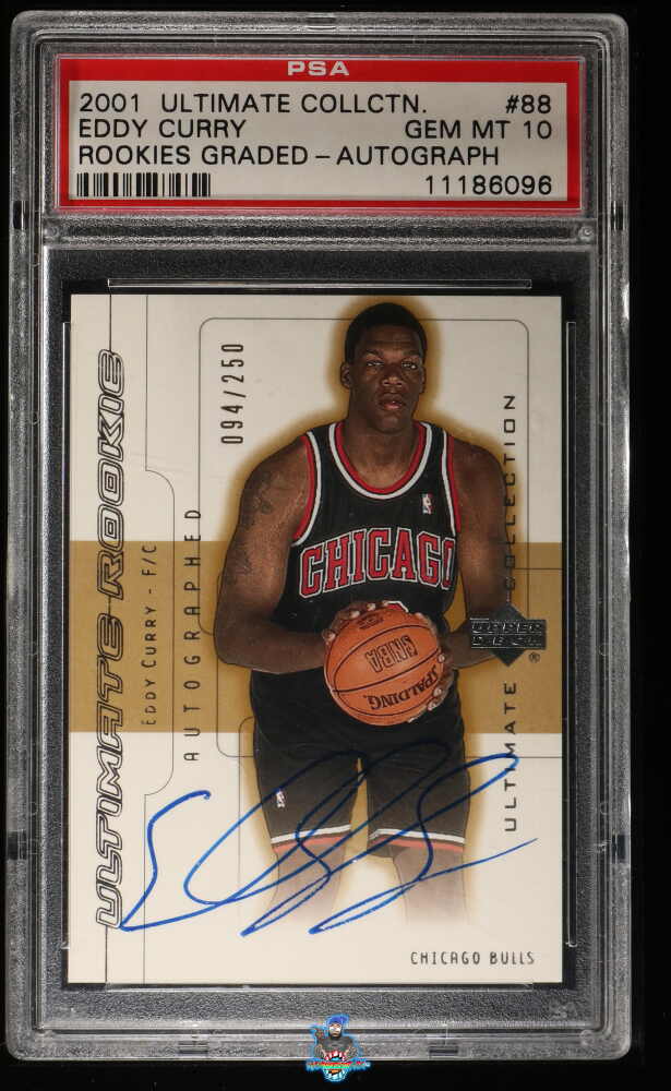 2001 Ultimate Collection Rookie Graded Autograph Eddy Curry #88 /250