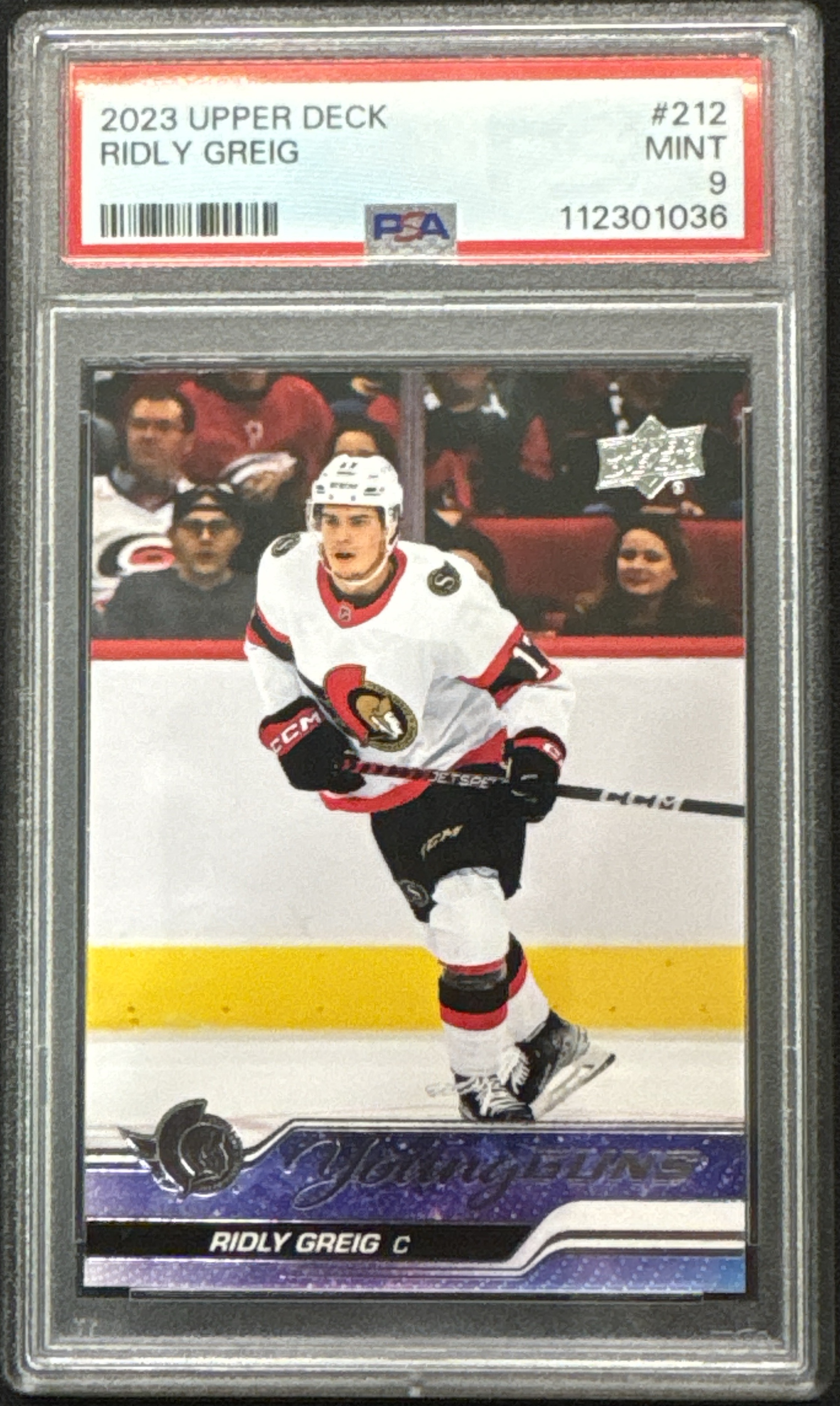 2023 Upper Deck Young Guns Ridly Greig #212