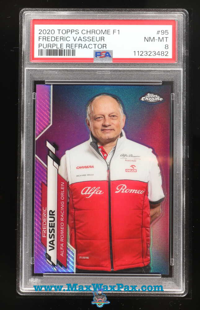 2020 Topps Chrome Formula 1 Purple Refractor Frederic Vasseur #95 /399