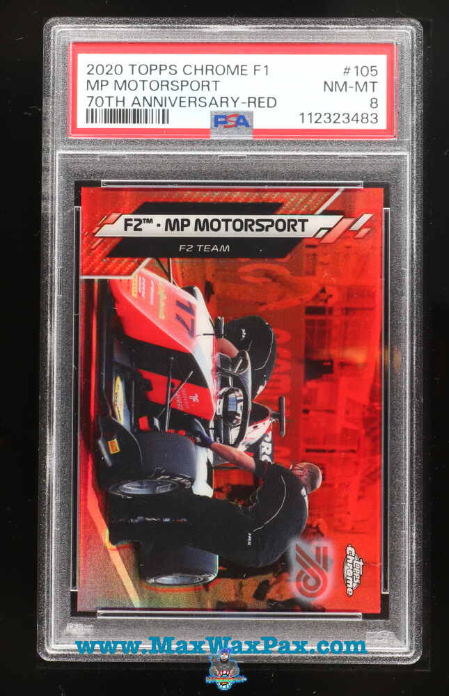 2020 Topps Chrome Formula 1 70th Anniversary Red Refractor Mp Motorsport #105