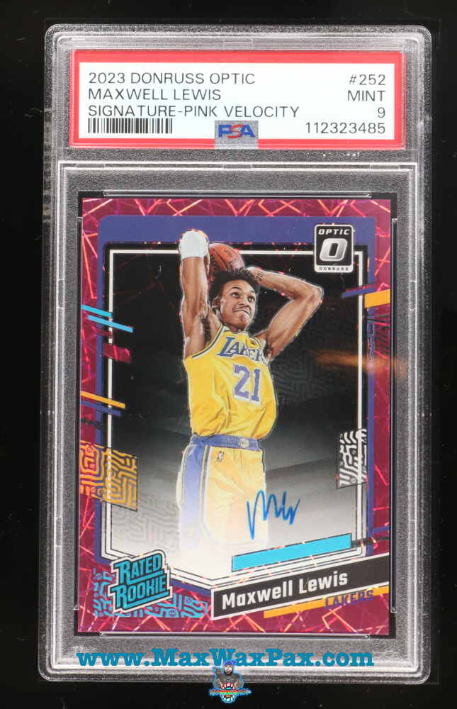 2023 Panini Donruss Optic Signature-Pink Velocity Maxwell Lewis #252