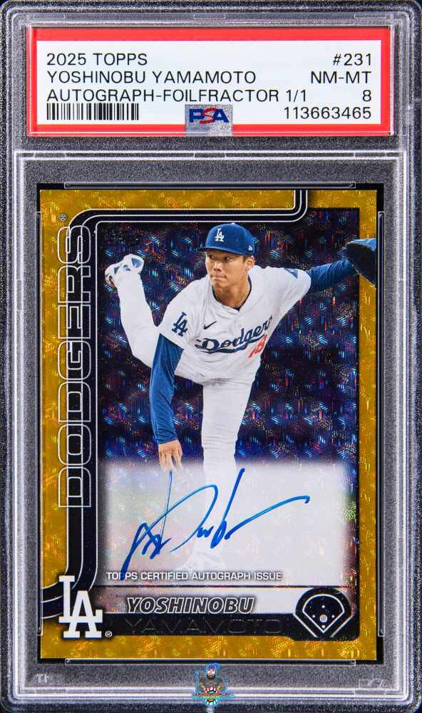 2025 Topps Autograph-Foilfractor 1/1 Yoshinobu Yamamoto #231