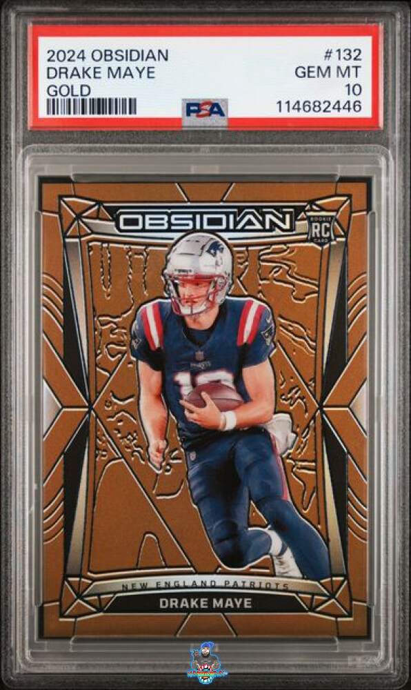 2024 Panini Obsidian Gold Drake Maye #132