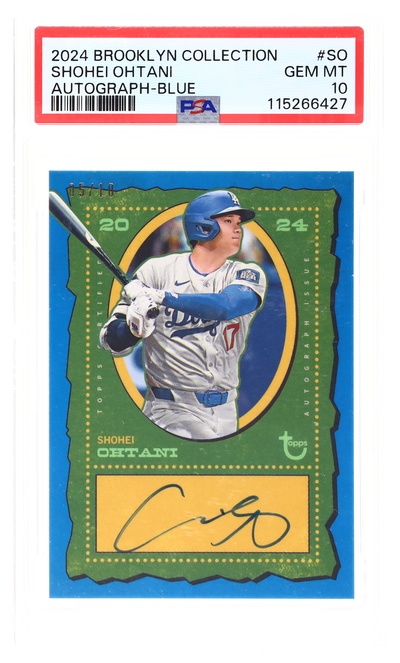 2024 Topps Brooklyn Collection Autograph Blue Shohei Ohtani #ACSO /10