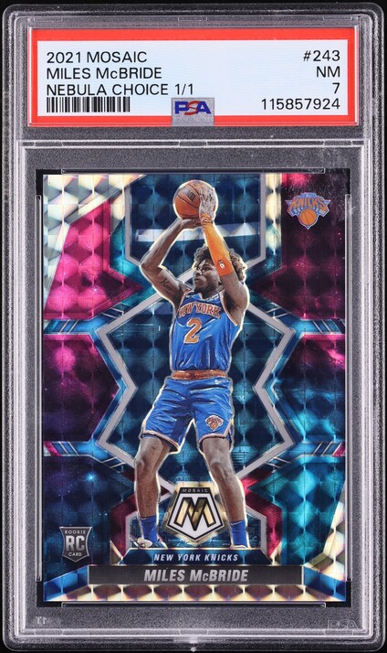 2021 Panini Mosaic Nebula Choice Miles Mcbride #243 /1